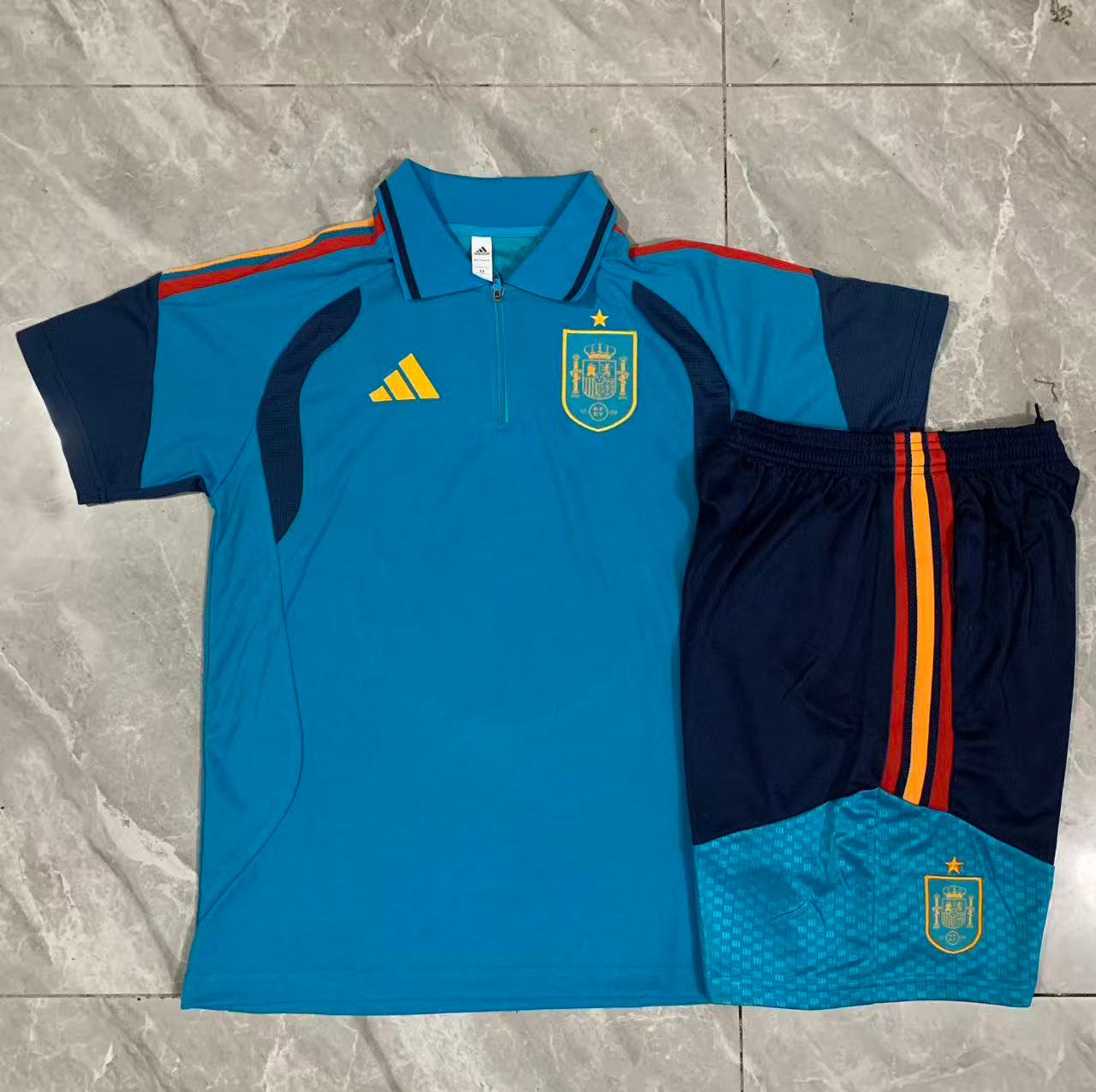 Completo Polo Spagna Azzurro 2026